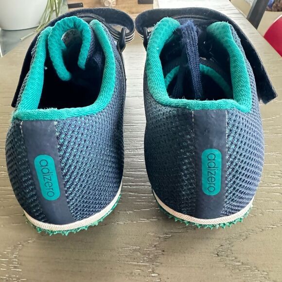 Adidas Adizero HJ Blue Green Cleats Track & Field Performance Shoes Men’s Sz 7.5 - Picture 4 of 12